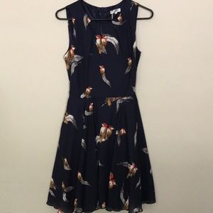 Vintage navy blue dress